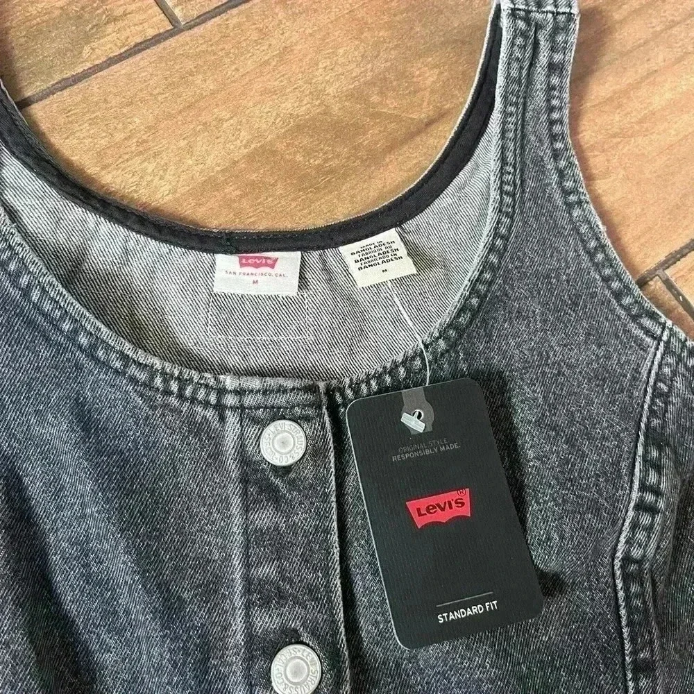 NWT Levi's Women's Tuli Denim Mini Dress medium - Picture 4 of 5